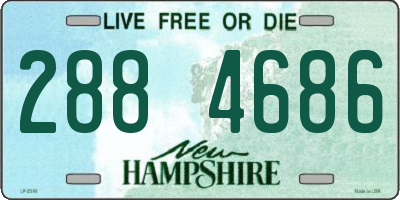 NH license plate 2884686