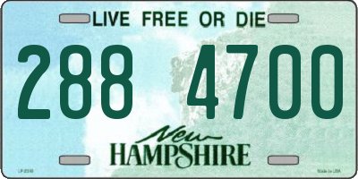 NH license plate 2884700