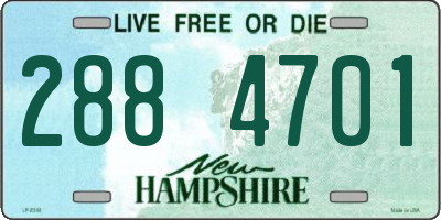 NH license plate 2884701