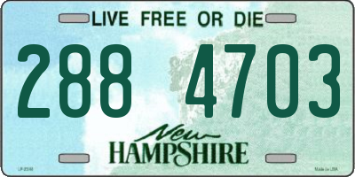 NH license plate 2884703