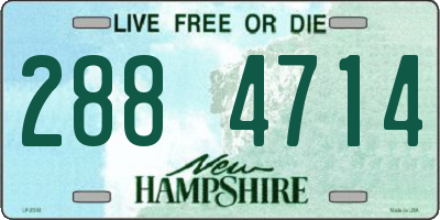 NH license plate 2884714