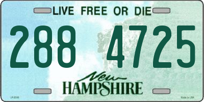 NH license plate 2884725