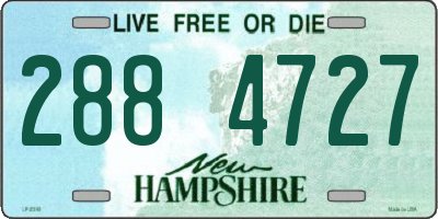 NH license plate 2884727