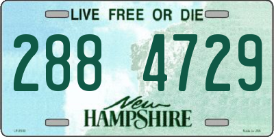 NH license plate 2884729