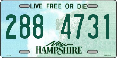 NH license plate 2884731