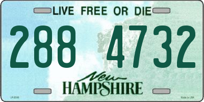 NH license plate 2884732
