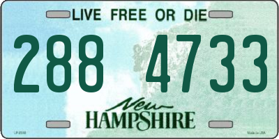NH license plate 2884733