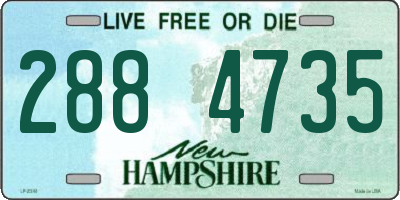 NH license plate 2884735