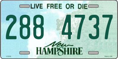 NH license plate 2884737