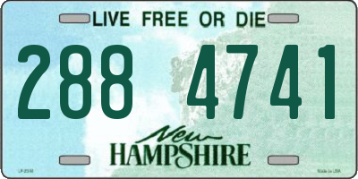NH license plate 2884741