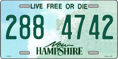 NH license plate 2884742
