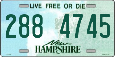 NH license plate 2884745