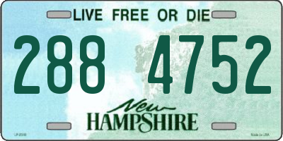 NH license plate 2884752