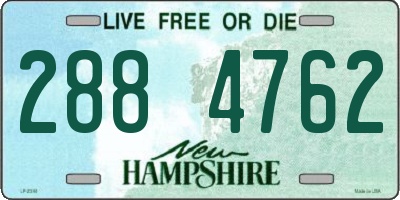 NH license plate 2884762