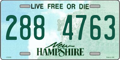 NH license plate 2884763