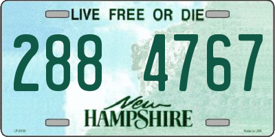 NH license plate 2884767