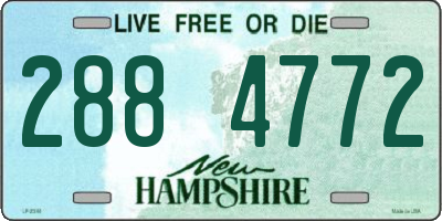 NH license plate 2884772