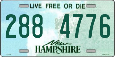 NH license plate 2884776