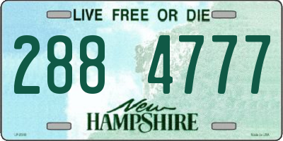 NH license plate 2884777