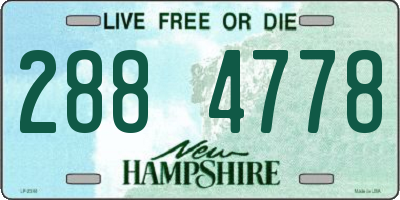 NH license plate 2884778