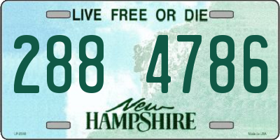 NH license plate 2884786