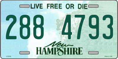 NH license plate 2884793