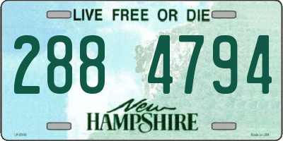 NH license plate 2884794