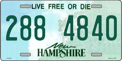 NH license plate 2884840
