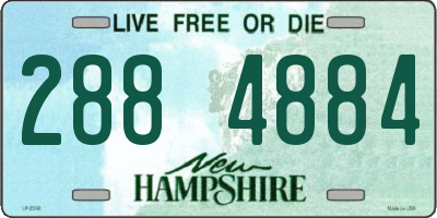 NH license plate 2884884