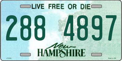 NH license plate 2884897