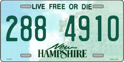 NH license plate 2884910