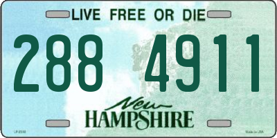NH license plate 2884911