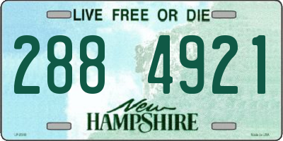 NH license plate 2884921