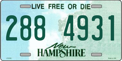 NH license plate 2884931