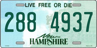 NH license plate 2884937