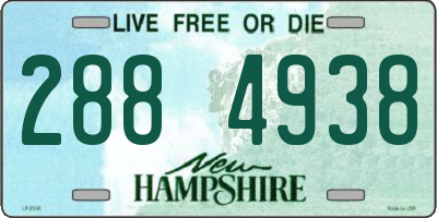 NH license plate 2884938