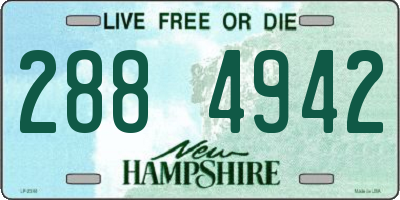 NH license plate 2884942