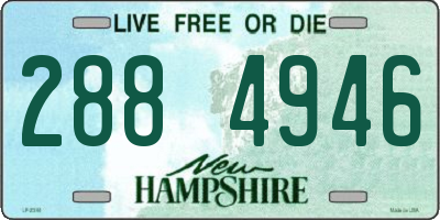 NH license plate 2884946