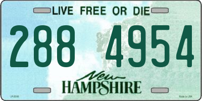 NH license plate 2884954