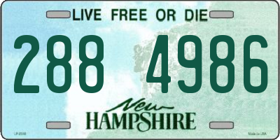 NH license plate 2884986