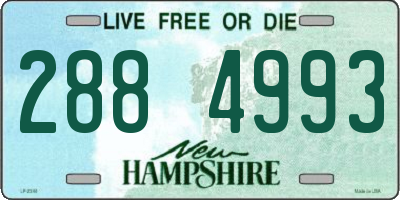 NH license plate 2884993
