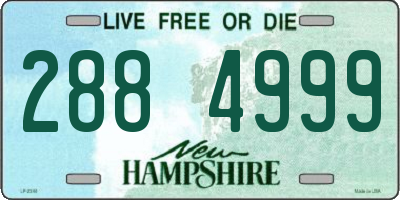 NH license plate 2884999