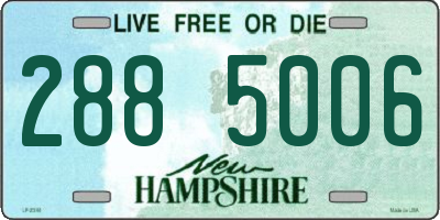 NH license plate 2885006