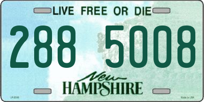 NH license plate 2885008