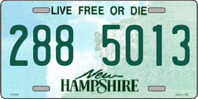 NH license plate 2885013