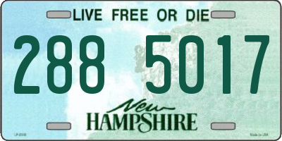 NH license plate 2885017
