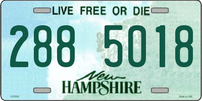 NH license plate 2885018