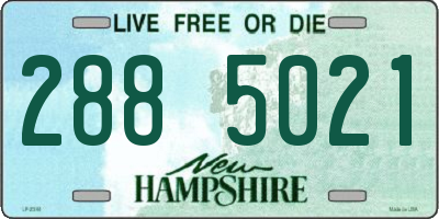 NH license plate 2885021