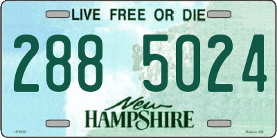 NH license plate 2885024