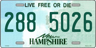 NH license plate 2885026